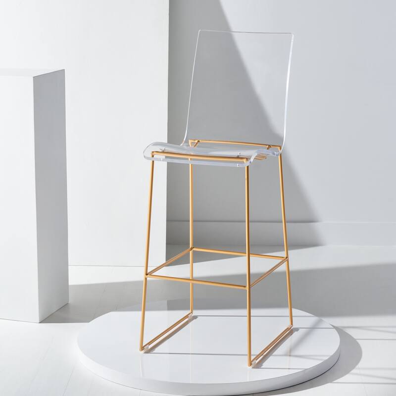 SAFAVIEH Couture Margrith 46-inch Acrylic Bar Stool - 19"W x 17"D x 46"H