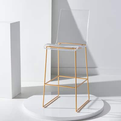 SAFAVIEH Couture Margrith 46-inch Acrylic Bar Stool - 19"W x 17"D x 46"H
