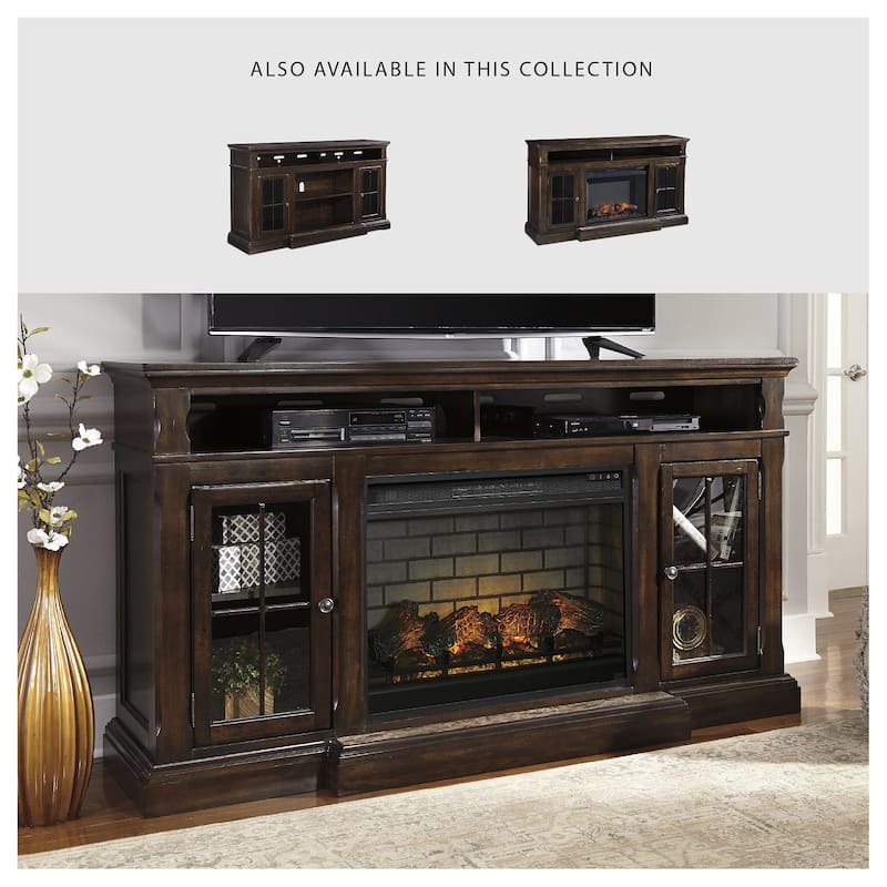 Roddinton 74" TV Stand with Electric Fireplace