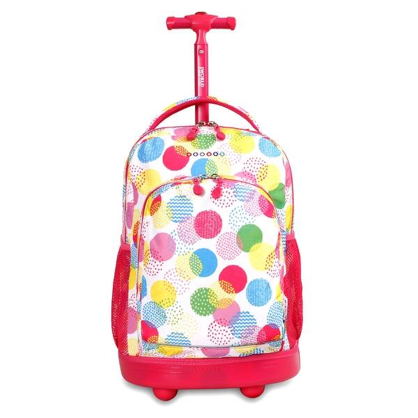 Shop J World Speckle Sunny 17 Inch Rolling Backpack Overstock 10404396
