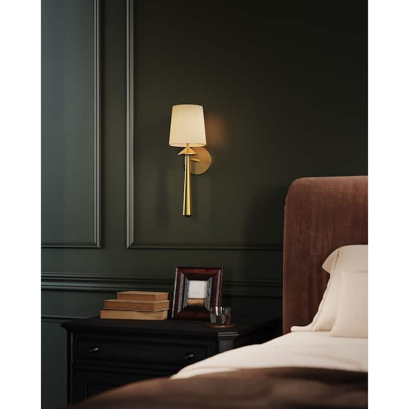 Alora Lighting WV497106 Bridgette 18" Tall Bathroom Sconce with Linen