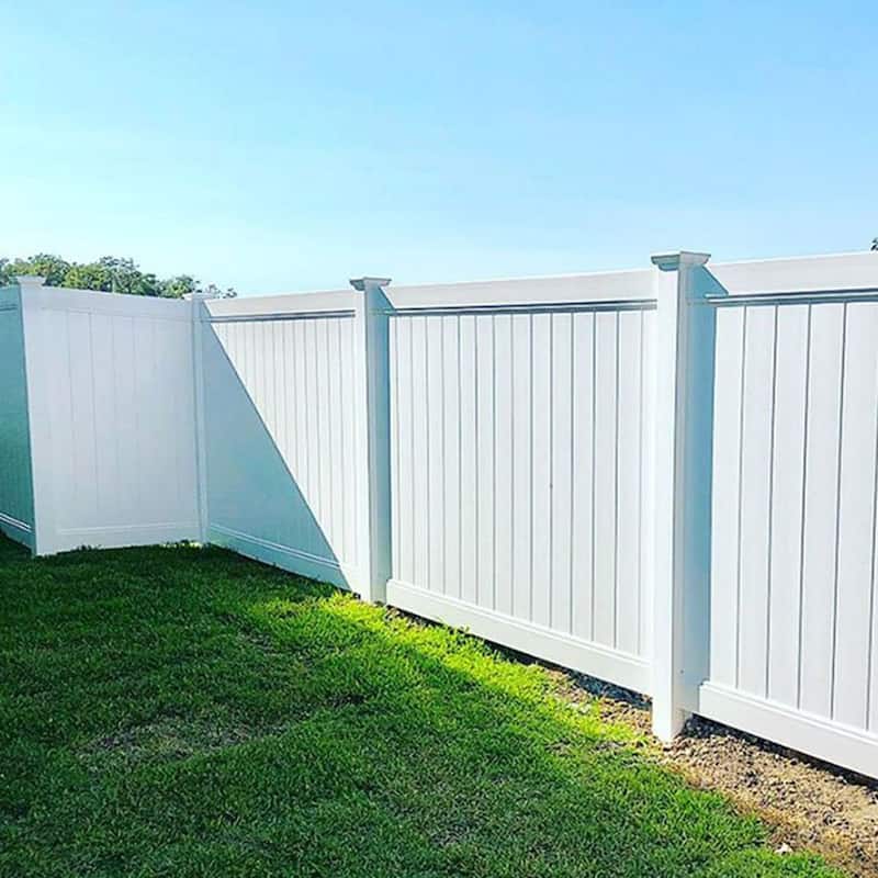 Outdoor Privacy Fence Panels/Screens, Horizontal Vinyl Privacy Fence