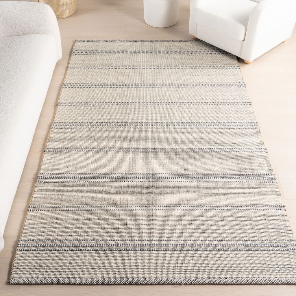 Nuloom Garnet Striped Wool Area Rug