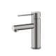 preview thumbnail 68 of 121, Luxury Solid Brass Single Hole Bathroom Faucet Brushed Nickel