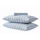 preview thumbnail 6 of 4, The Farmhouse by Rachel Ashwell Wide Ticking Stripe 4 Piece Sheet Set Full - White/Blue