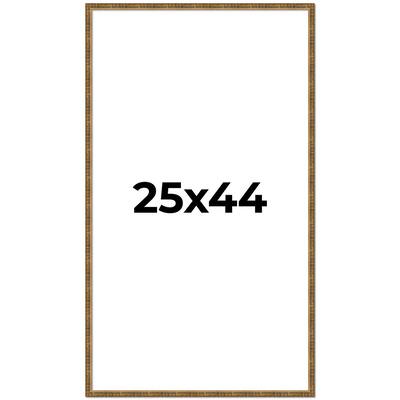 25x44 Frame Gold Solid Wood Picture Frame - Complete Modern Photo