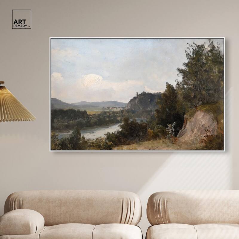 Hilltop Tower View I Canvas by Art Remedy