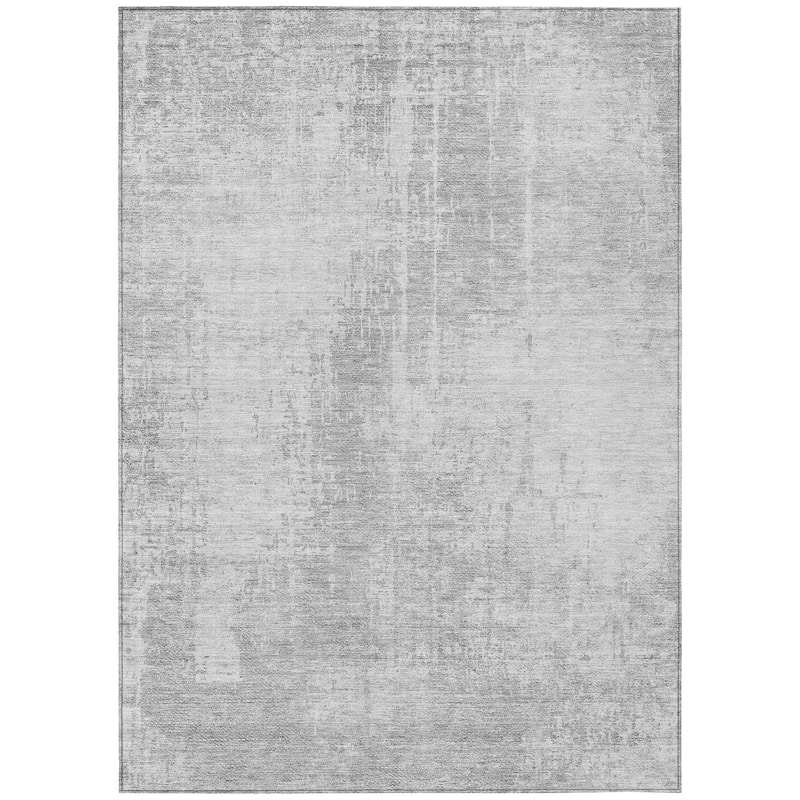 Machine Washable Indoor/ Outdoor Chantille Abstract Ombre Rug