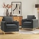 preview thumbnail 4 of 43, Ganymedes Modern Velvet Accent Arm Chair with Golden Legs by HULALA HOME GREY