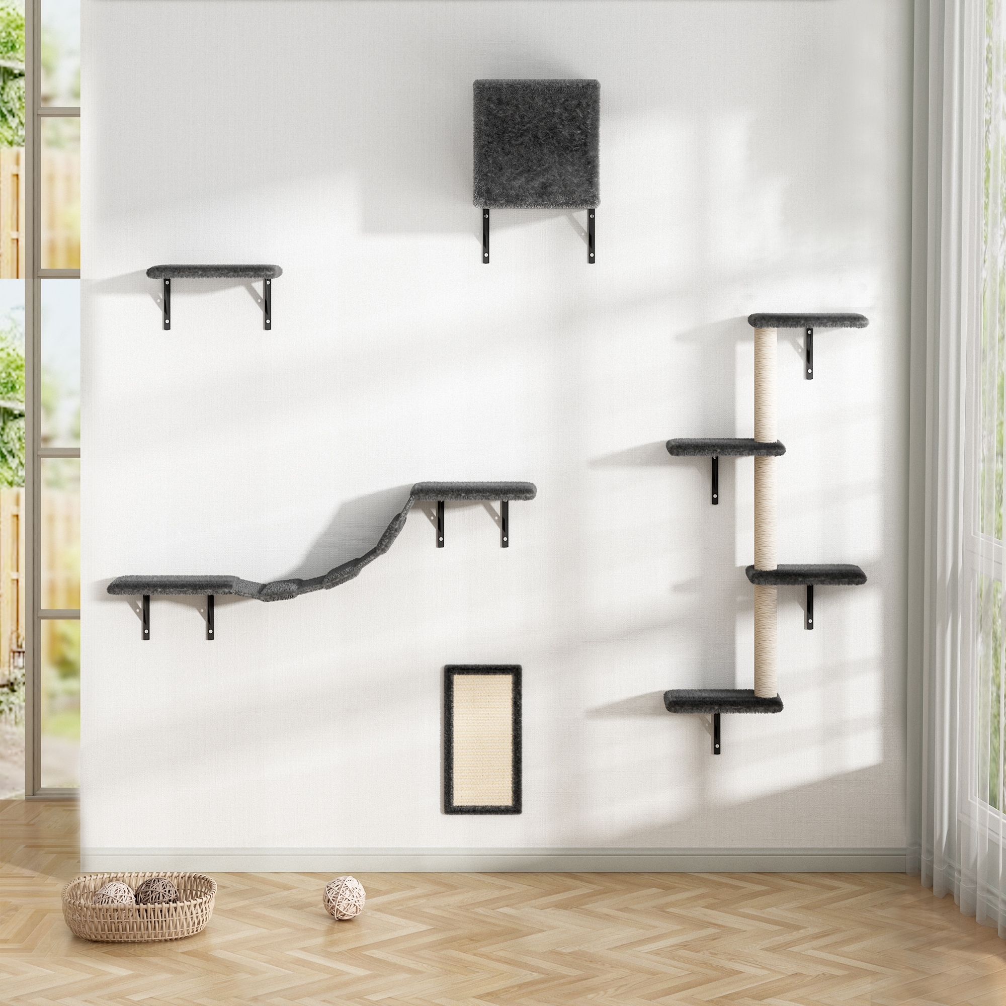 Wall tree for cats discount