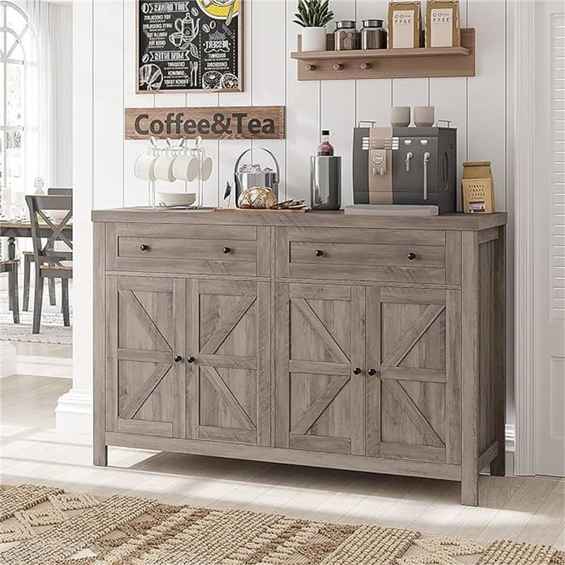 Buffet Sideboard Cabinet - 15.7"D x 55.1"W x 35.4"H