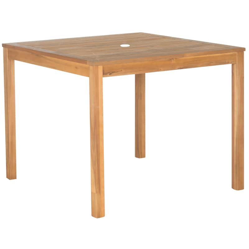 SAFAVIEH Outdoor Mali Acacia Wood 5-Piece Dining Set - 35Wx35Dx30H