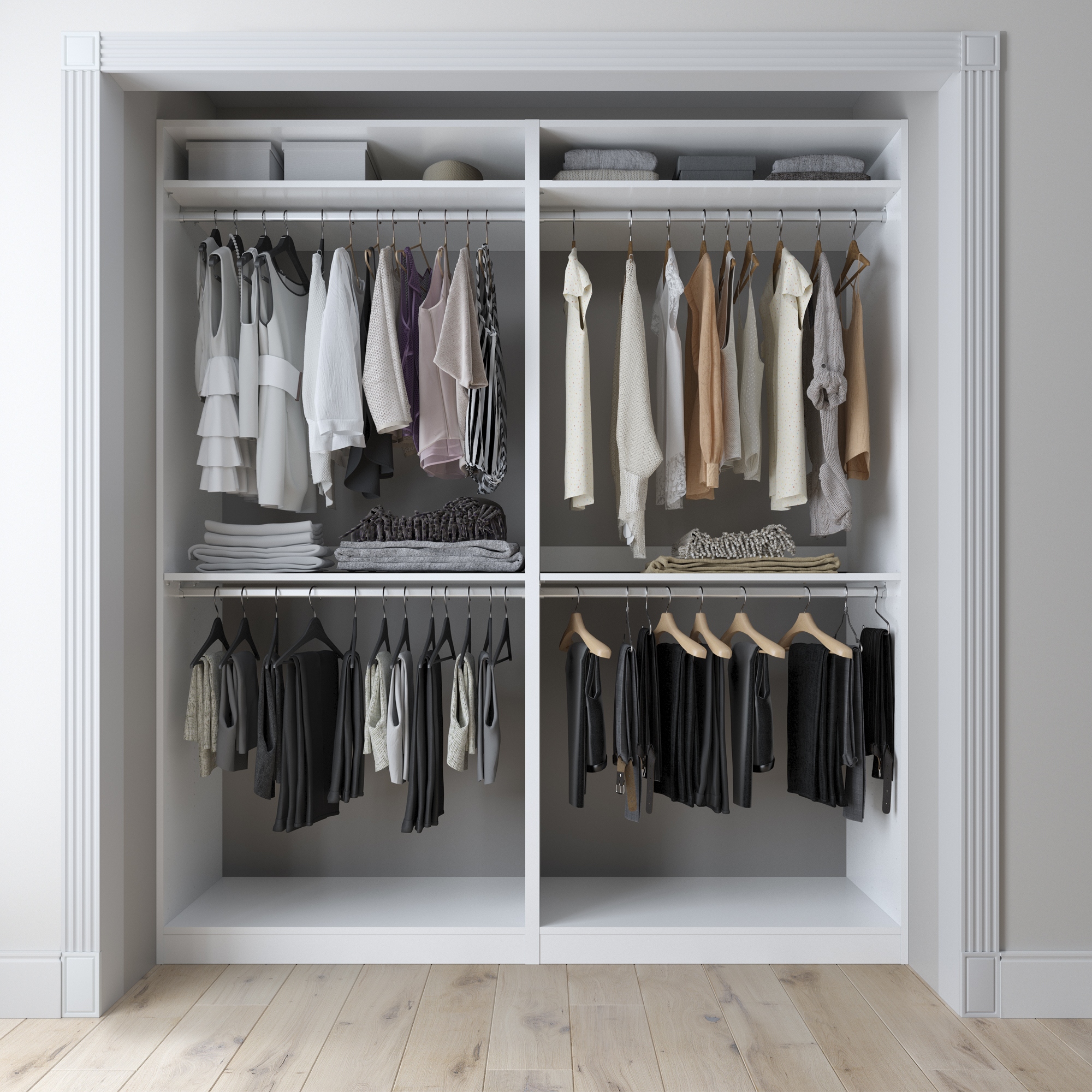 72 Custom Closet System Reach in Bed Bath Beyond 36004112