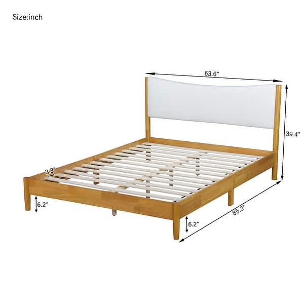 Modern Queen Bed Frame with Teddy Velvet Upholstered Headboard and Underbed Storage
