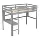 preview thumbnail 11 of 22, Elegant Twin Loft Bed with built-in desk and bookcase of three compartments, Guardrails and Ladder, Maximized Space