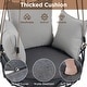 preview thumbnail 4 of 10, Outdoor Porch Swing Chair Hanging Basket, Patio Hanging Chair with Thickened Cushion for Garden Porch