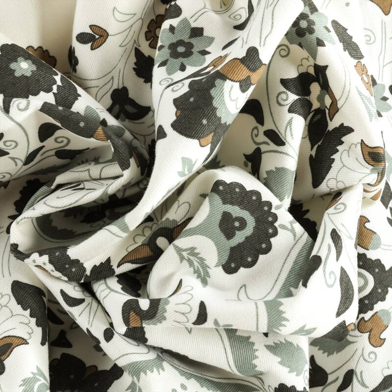 Exclusive Fabrics Kerala Printed Cotton Twill Single Curtain (1 Panel)