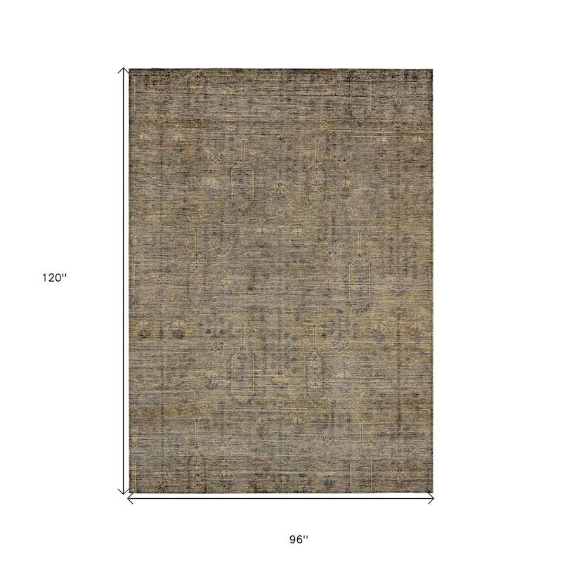 HomeRoots Southwestern Transitional Rectangle Outdoor Rug