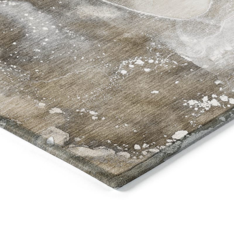 Una Contemporary Abstract Weather Resistant Classic Meets Modern Outdoor Rug