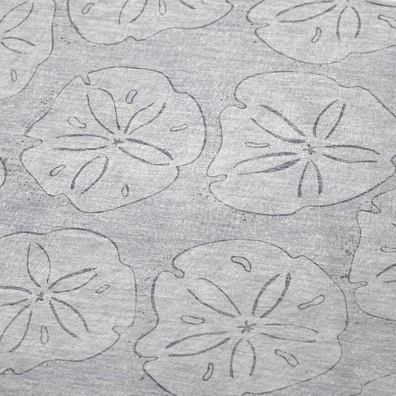 Premium Machine Washable ASB189 Coastal Sand Dollar Sherpa Throw Blanket