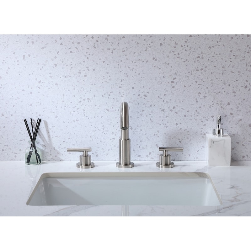 Indigo Home 8 inch Widespread Double Handle Bathroom Faucet