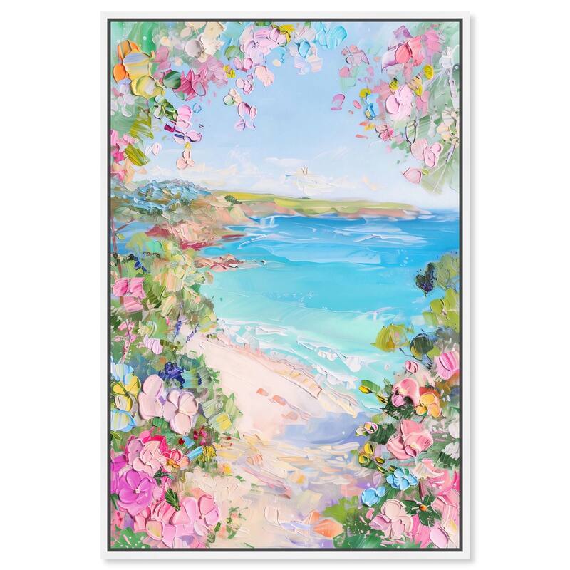Hillside Harbor View II Canvas by Art Remedy - White - 30" x 45"