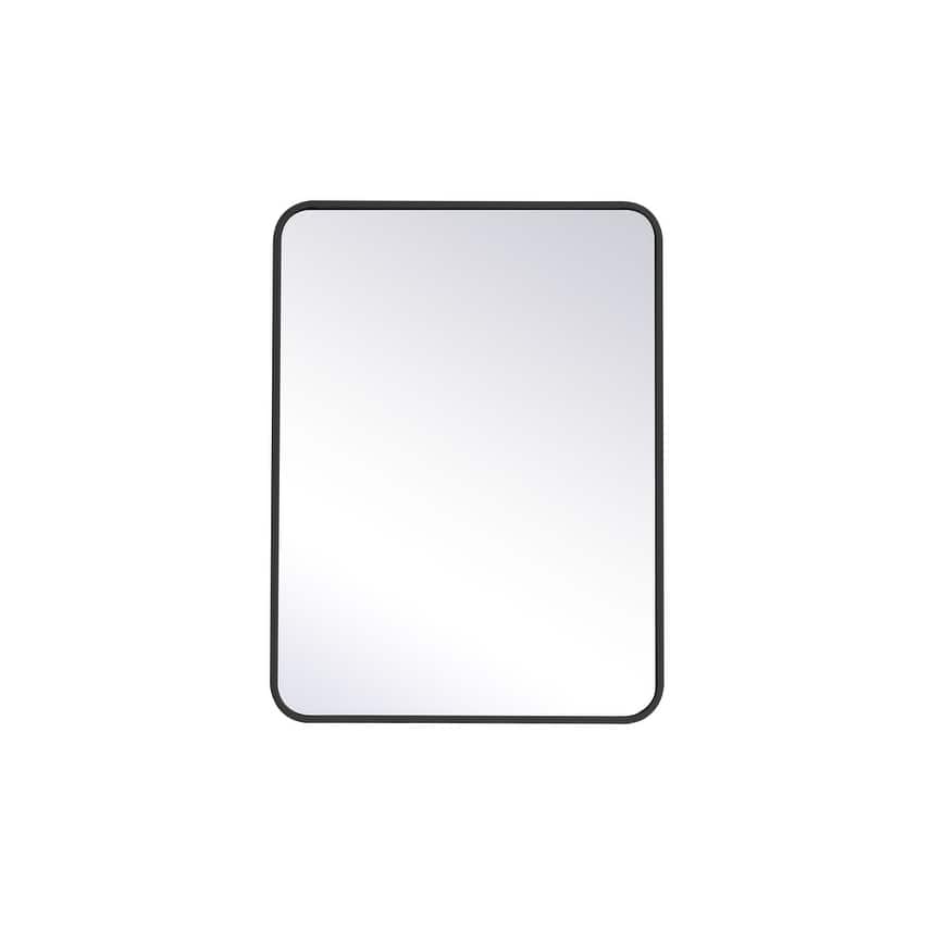 Ezra Soft Corner Metal Rectangular Mirror