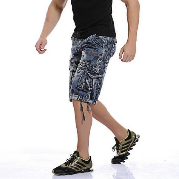 New Men Summer Camouflage Military Cargo Shorts Bermuda Masculina Jeans Male Fashion Casual Baggy Denim Shorts On Sale Overstock