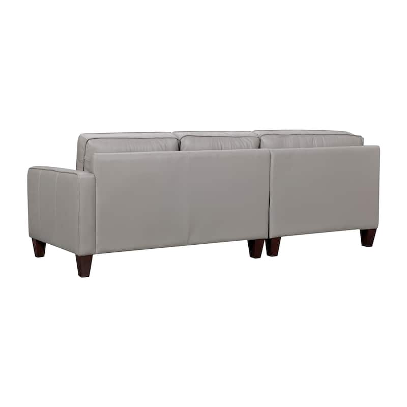 Summit Leather 3 Piece L-Shape Sectional Sofa by Armen Living
