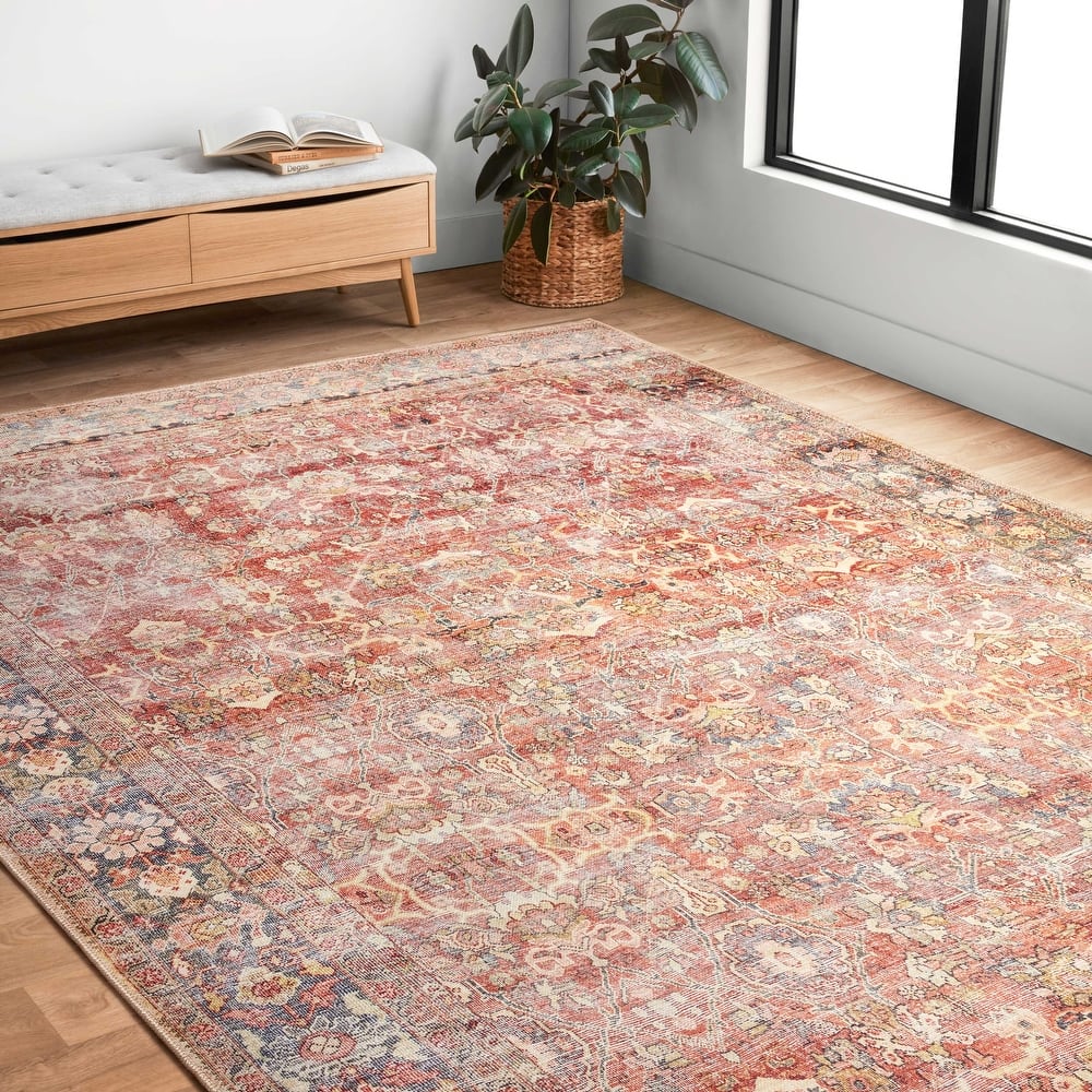 Alexander Home Victoria Bohemian Botanical Printed Area Rug