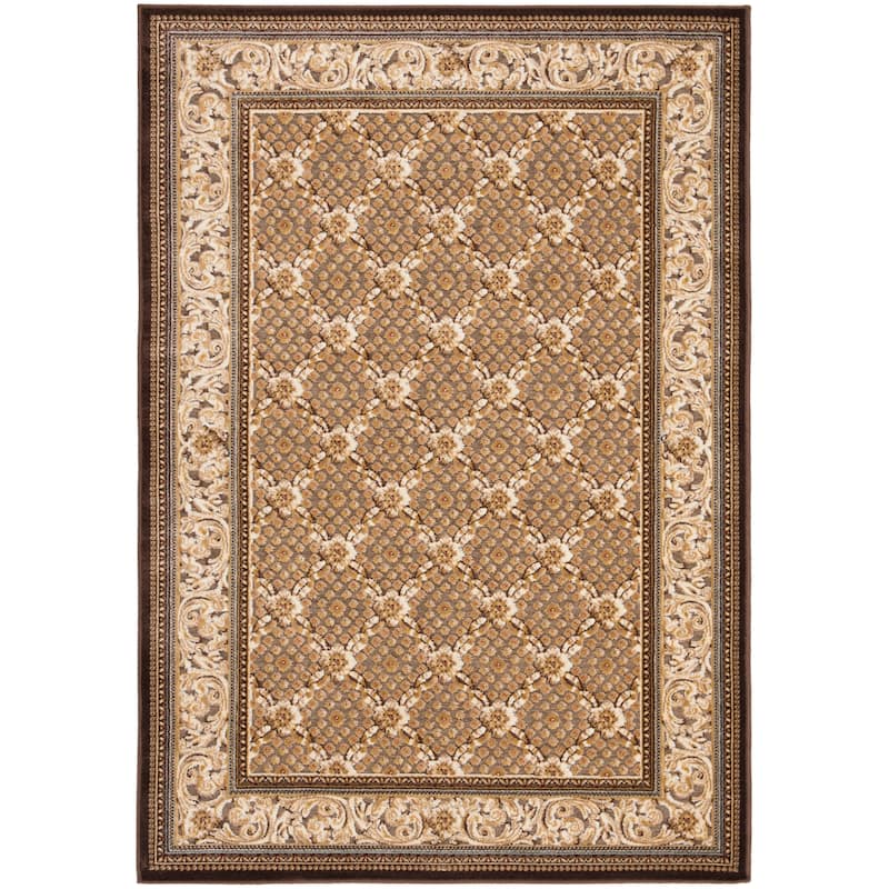 SAFAVIEH Paradise Pearla Modern Viscose Rug - 4' x 5'7" - Dark Brown