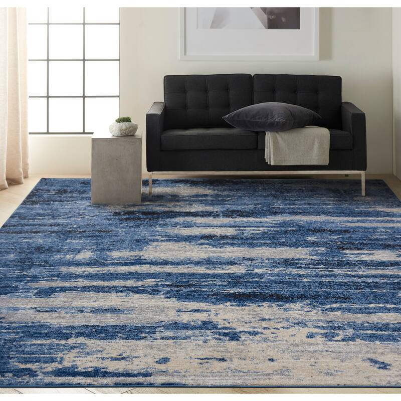 Calvin Klein River Flow Contemporary Abstract Area Rug