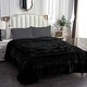 preview thumbnail 31 of 32, Embossed Floral Bed Blanket 85"x95" - 9lbs Black