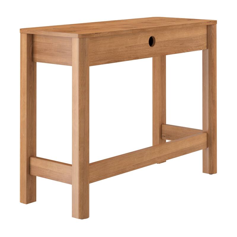 Walker Edison Modern Vanity with LED Light and Drawer Storage