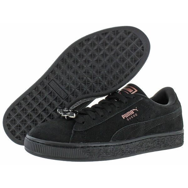 black and rose gold puma trainers