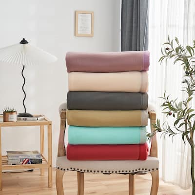 Microfleece Blanket with Satin Binding T/Q/K Size