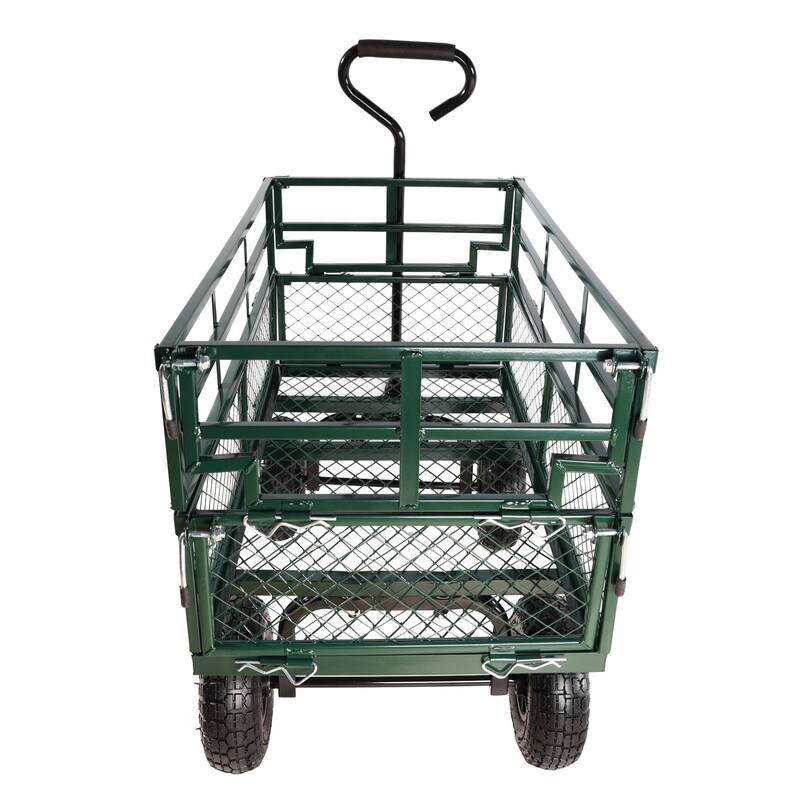 Multi-functional cart with detachable metal frame for farm and garden use