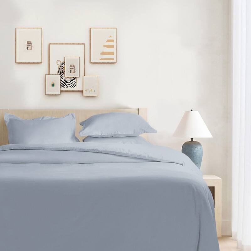 Farm to Home Dreamy Cotton Duvet Set with Button Closure, 2-Piece