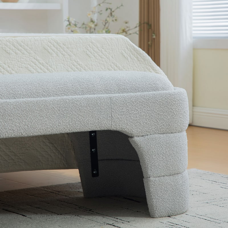 65"W Chenille Upholstered End of Bench ,Entryway Shoe Bench,FootStool Ottoman for Bedroom, Living Room