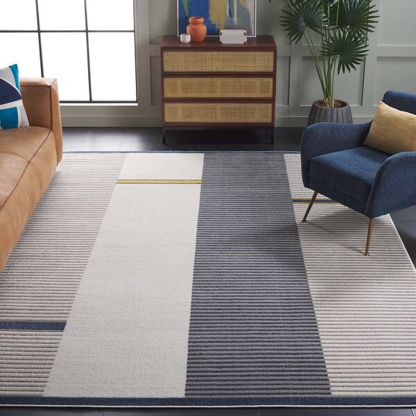 slide 2 of 8, SAFAVIEH Pyramid Emma Modern Stripe Rug
