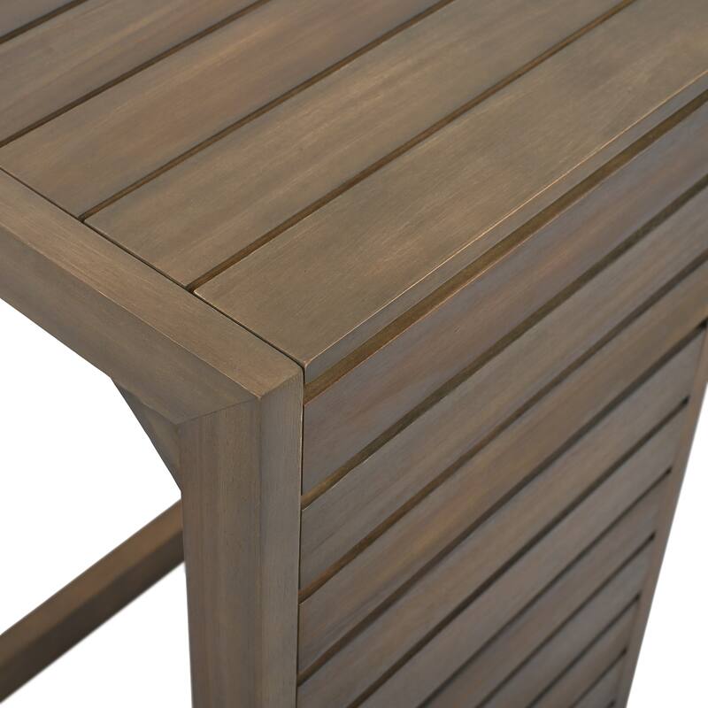 Christopher Knight Home - Mira Outdoor Stylish Acacia Wood and Rattan Set