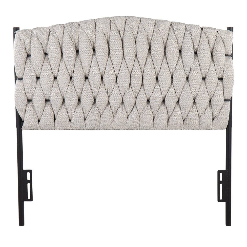 Silver Orchid Braided Matisse Twin Headboard