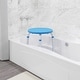 preview thumbnail 33 of 40, Tool-Free 300 Lb. Capacity, Adjustable White Bath & Shower Stool - 14.25"D x 14.25"W x 14" - 20.75"H