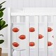 preview thumbnail 4 of 4, Sweet Jojo Designs + BreathableBaby Breathable Mesh Crib Liner Brown White Football Boy for Vintage Sport Themed