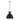 Dainolite Liberty Modern and Contemporary 1 Light Incandescent Pendant, Aged Brass w/ Matte Black Metal Shade