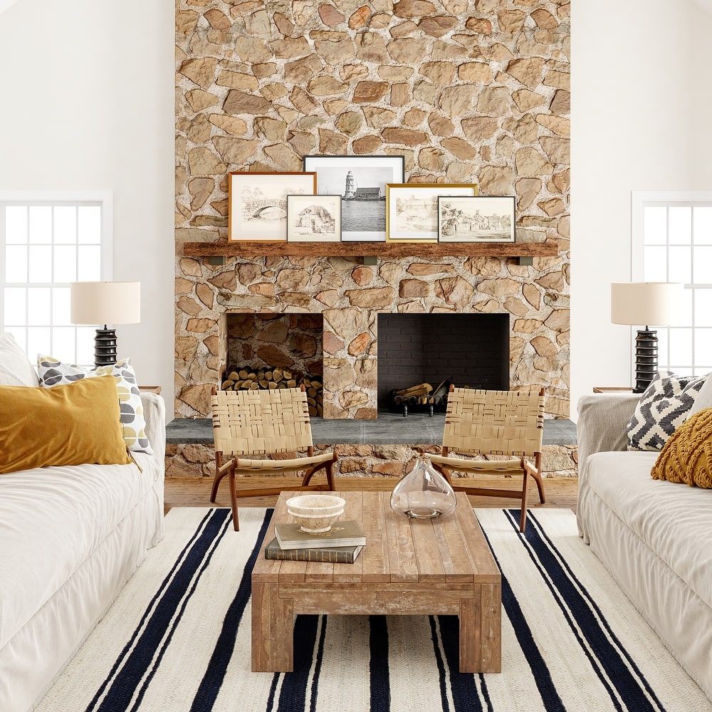 Calathea Striped Jute Area Rug