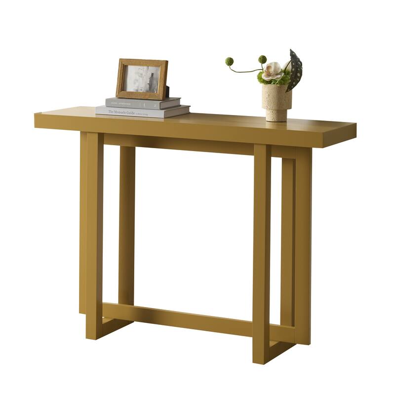 Soren Contemporary Wood Rectangular Console Table for Entryway