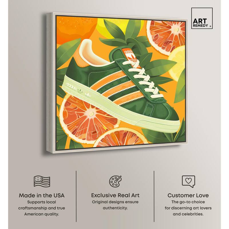 Citrus Sneaker Canvas by Art Remedy