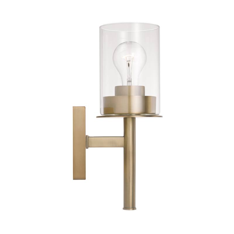Mason 1-light Wall Sconce w/ Clear Glass