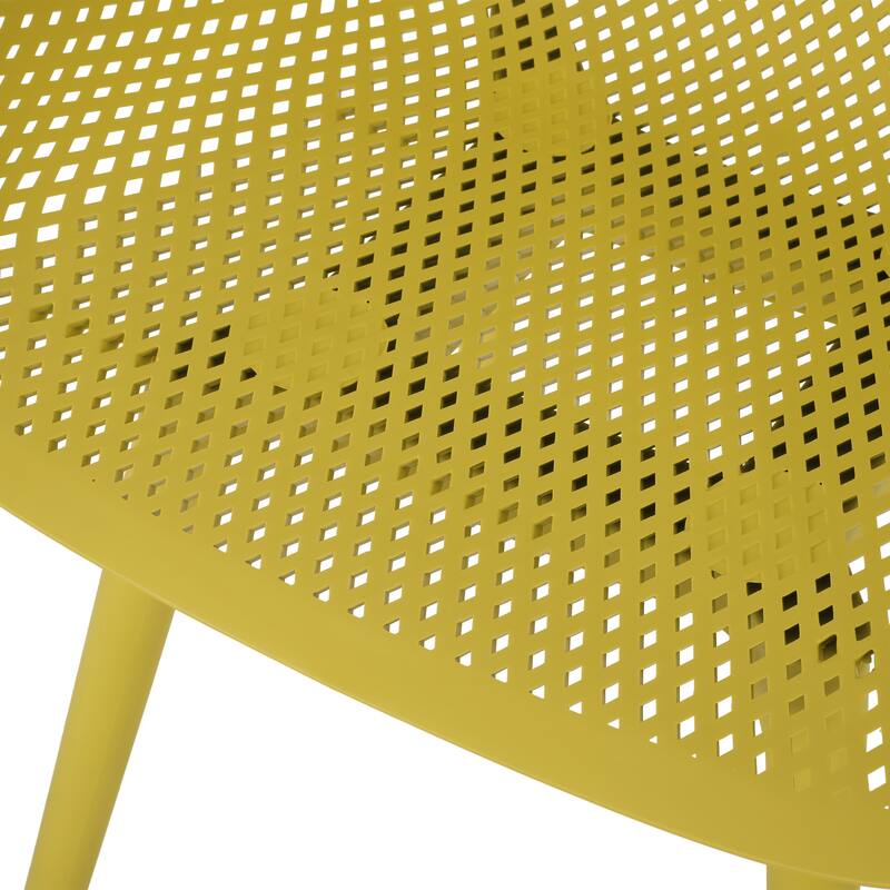 Lotus Outdoor Modern Dining Chairs (Set of 4) by Christopher Knight Home